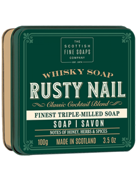 Whisky Cocktail Rusty Nail Luxury Soap in a Tin-The Scottish Fine Soap Whisky Cocktail Rusty Nail Luxury Soap in a Tin-The Scottish Fine Soap